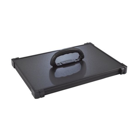 Accessoire stations F2 Couvercle Alu Anodise Noir - Rive