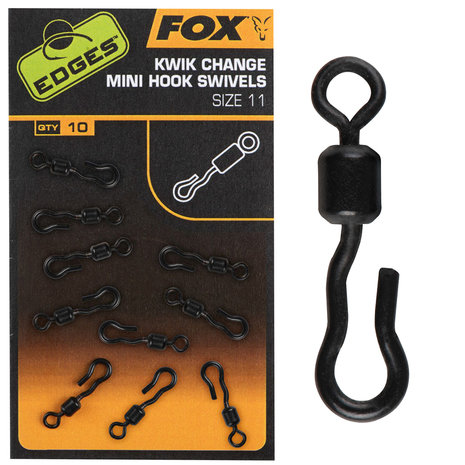 Fox Carp - End Tackle Kwik Change Mini Hook Swivels - Fox Carp