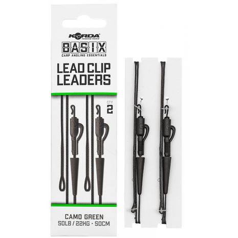 Korda - End Tackle Basix Lead Clip Leaders - Korda