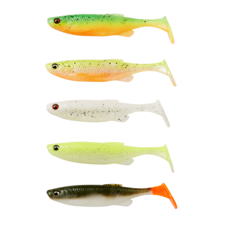 Savage Gear - Softbaits Fat Minnow T-Tail Darkwater Mix 10,5cm - 11gr - Savage Gear