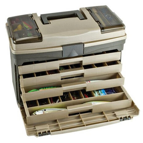 Plano - Guide Series Drawer Tackle Box Graphite/Sandstone - Plano