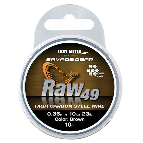 Savage Gear - Staaldraad High Carbon Brown Steel Wire Raw49 - Savage Gear