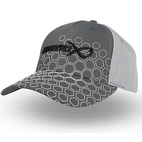 Matrix - Hex Print Baseball Cap  - Grey - Matrix