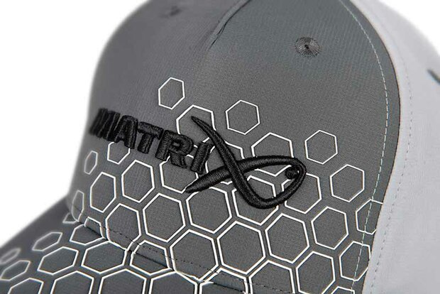 Matrix - Hex Print Baseball Cap  - Grey - Matrix