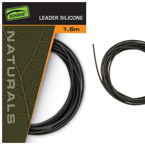 Fox Carp - Edges Naturals Leader Silicone x 1.5m - Fox Carp