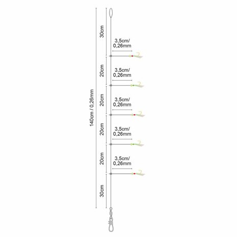 SPRO - Salt Rig 30 Special Feather 6 140cm - SPRO