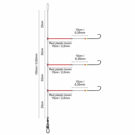 SPRO - Salt Rig 27 Plastic Boom 150cm - SPRO