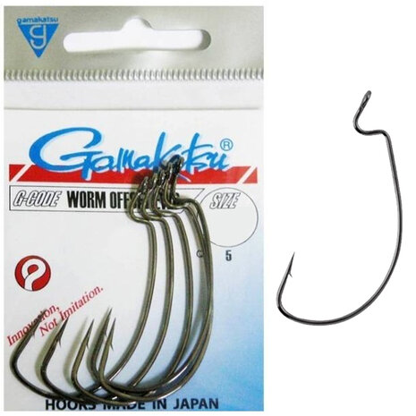 Gamakatsu - Haken Worm Offset EWG 2/0 - Gamakatsu