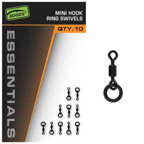 Fox Carp - End Tackle Edges Mini Hook Ring Swivels - Fox Carp