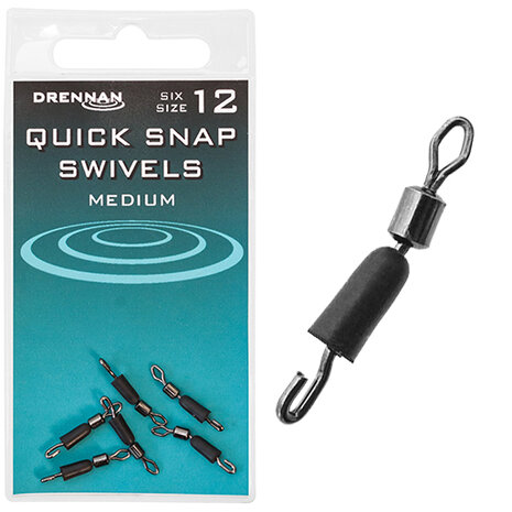 Drennan - Quick Snap Swivels Size 12 - Drennan