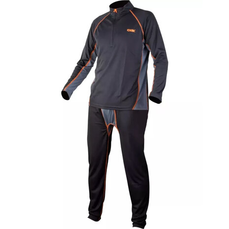 Fox Carp - PROMO Chunk Baselayer Set Black/Grey - Fox Carp