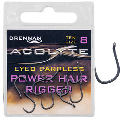 Drennan - Haken Acolyte Power Hair Rigger Eyed Barbless - Drennan