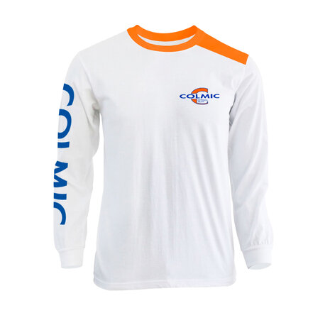 Colmic - T-Shirt Long Sleeves White/Orange - Colmic