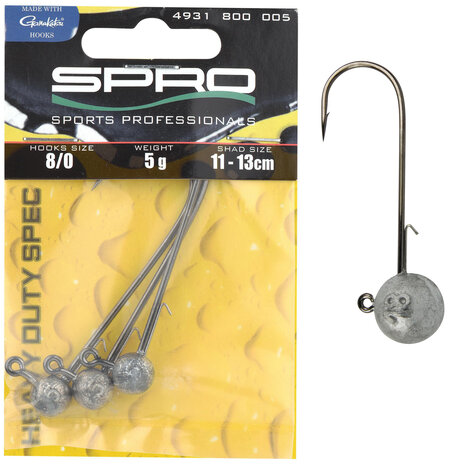 SPRO - T&ecirc;tes plomb&eacute;es Round Jig Head - Jig 90- SPRO