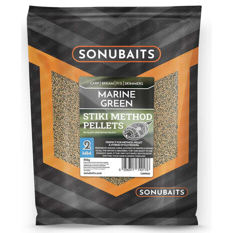 Sonubaits - Marine Green Stiki Method Pellets 650gr - Sonubaits