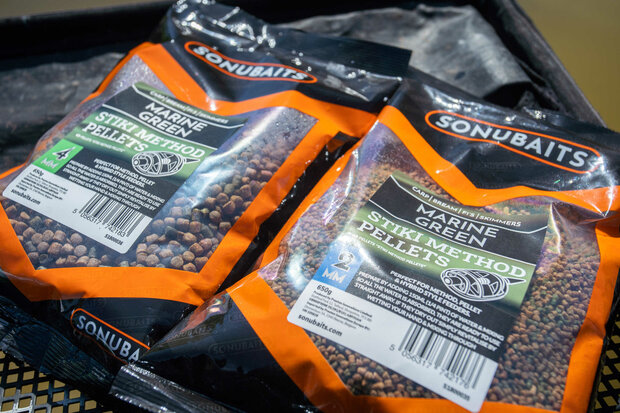 Sonubaits - Marine Green Stiki Method Pellets 650gr - Sonubaits