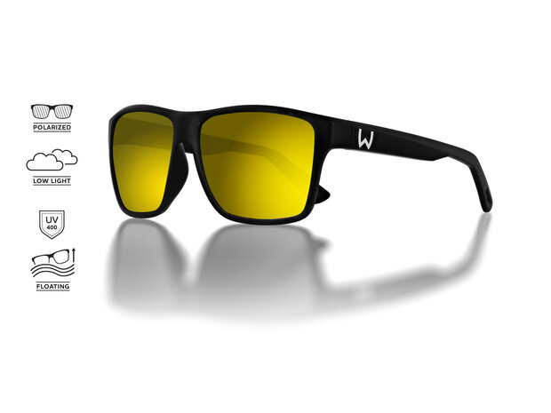 Westin - Sunglasses W6 Street 200F Matte Black / LB Brown / LM Yellow / AR Green - Westin