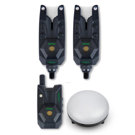 Sonik - Herox Bite Alarm Set  2+1 + Bivvy Lamp - Sonik