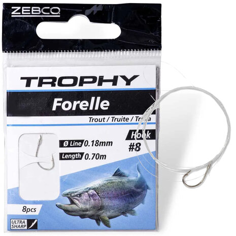 Zebco - Trophy Trout Hook-to-Nylon 70cm - Zebco