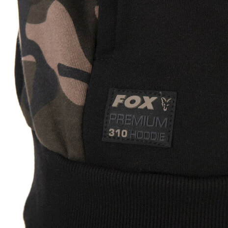 Fox Carp - Premium 310 Hoody Black/Camo - Fox Carp