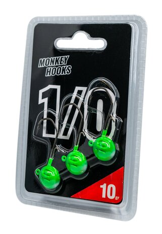 Monkey Lures - Jigheads Monkey Hook Green - Monkey Lures