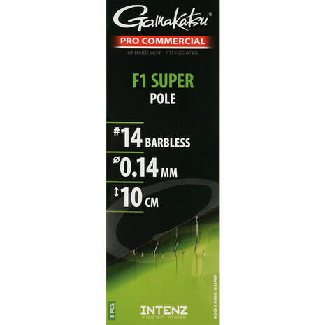 Gamakatsu - Onderlijn F1 Super Pole Rigs Barbless 10/15cm - Gamakatsu