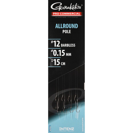 Gamakatsu - Onderlijn Allround Pole Rigs Barbless 15cm - Gamakatsu