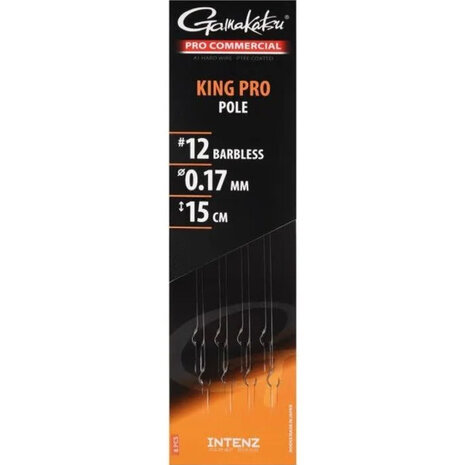 Gamakatsu - Onderlijn King Pro Pool Rigs Barbless 15cm - Gamakatsu