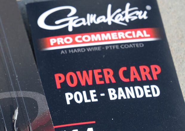 Gamakatsu - Onderlijn Power Carp Pole Banded Rigs Barbless 20cm - Gamakatsu