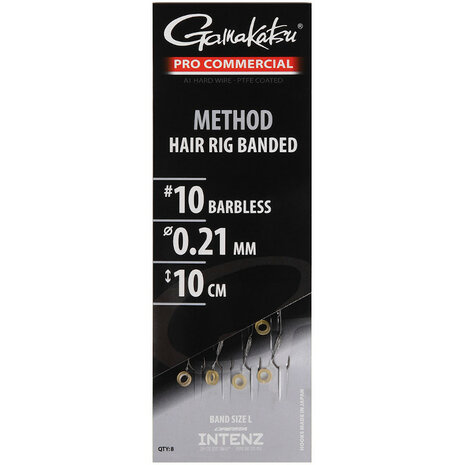 Gamakatsu - Hame&ccedil;on montes Method Hair Rig Banded Barbless 10cm - Gamakatsu