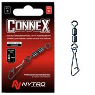 Nytro - Connex Double Feeder Swivel With Hooked Snap - Nytro