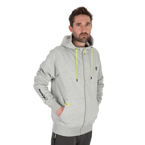 Matrix - PROMO Black Edition Full Zip Hoody Lime/Marl Grey  - Matrix