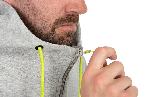 Matrix - PROMO Black Edition Full Zip Hoody Lime/Marl Grey  - Matrix