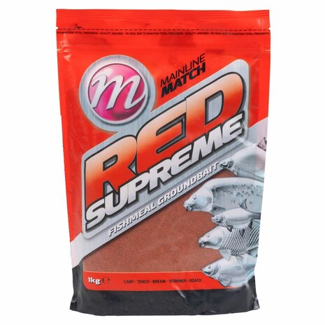 Mainline - Match Red Supreme Groundbait - 1kg - Mainline