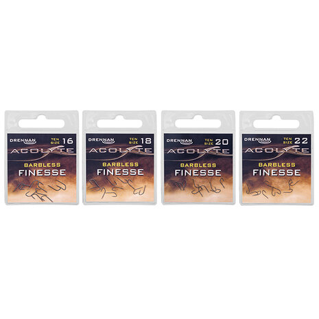 Drennan - Haken Acolyte Barbless Finesse Hooks - Drennan