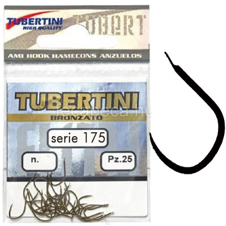 Tubertini - Haken Serie 175 Bronze Barbless - Tubertini