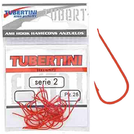 Tubertini - Haken Serie 2 Red Barbed - Tubertini