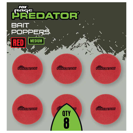 Fox Rage - Predator Bait Poppers Red Medium - Fox Rage