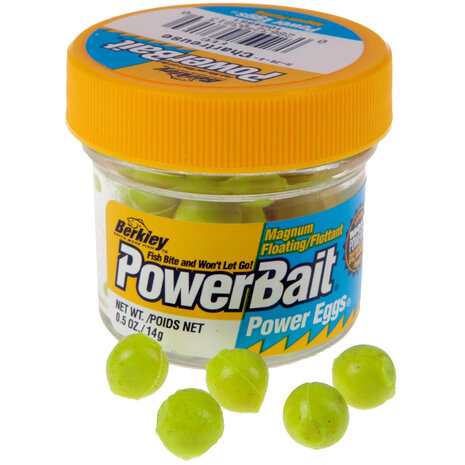 Berkley - Powerbait Power Eggs&reg; Floating Magnum Chartreuse - Berkley