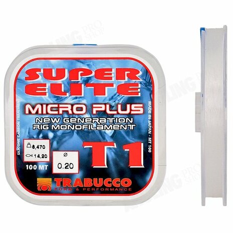 Trabucco - Lijn Nylon T1 Super Elite Micro Plus 100m - Trabucco