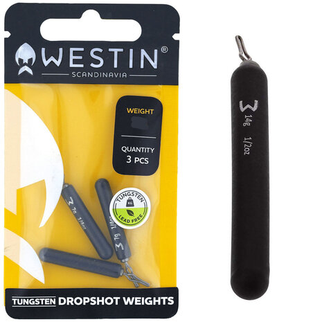 Westin - Add-It Tungsten Dropshot Weight Matte Black - Westin