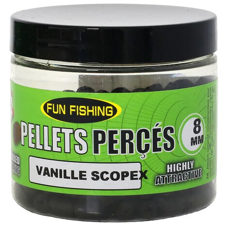 Fun Fishing - Pellets Perc&eacute;s (doorboord) - 80g - 8mm - Fun Fishing