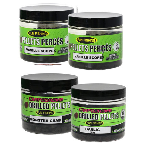 Fun Fishing - Pellets Perc&eacute;s (doorboord) - 80g - 8mm - Fun Fishing