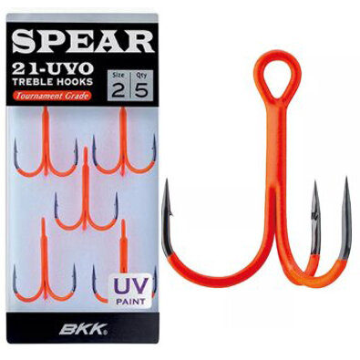 BKK - Haken Predator Spear-21 UVO Treble Hooks - BKK