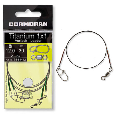 Cormoran - PROMO SIngle Strand Titanium 1x1 30cm / 12kg - Cormoran