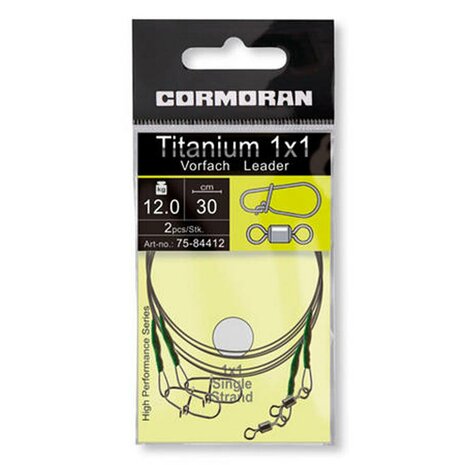 Cormoran - PROMO SIngle Strand Titanium 1x1 30cm / 12kg - Cormoran