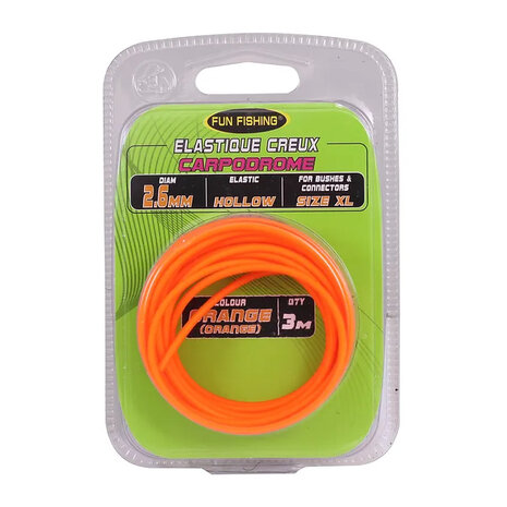 Fun Fishing - Holle elastiek Elastique creux 3m - Fun Fishing