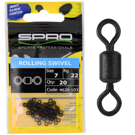 SPRO - Matte Black Rolling Swivel - SPRO