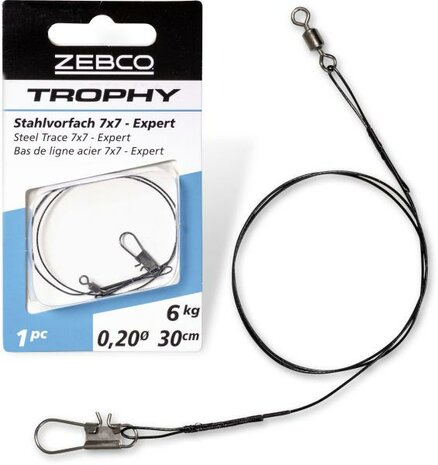 Zebco - Trophy Stahlvorfach Leader Expert 7x7 Steel Trace - Zebco