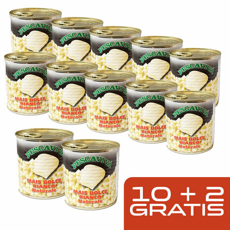 Arca - ACTIE 10+2 gratis / Mais White Pescaviva 160 gram - Arca